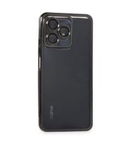 Realme C53 Kılıf Kamera Korumalı Lensli Silikon - Siyah