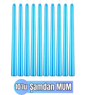 K.L.B.K. 10'LU ŞAMDAN MUM AÇIK MAVİ