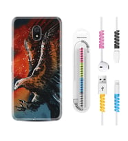 Xiaomi Redmi 8A 8 Pro 9C 9T 10C 11T Pro Kılıf Kablo Koruma Spiral Silikon Kartal Uçarken 1718