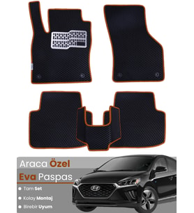 HYUNDAİ IONIQ (2016-2022) Uyumlu EVA Paspas Tam Set–Araca Özel,Kolay Montaj,Su Geçirmez