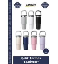 Özel Üretim Paslanmaz Isı Korumalı Vakumlu Sızdırmaz 500ml Mat Ergonomik Çelik Termos LACİVERT