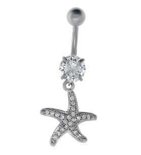 Kadın Deniz Yıldızı Model Çelik Piercing