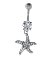 Kadın Deniz Yıldızı Model Çelik Piercing