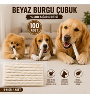 Beyaz Burgu Çubuk Köpek Ödül Kemiği 100’lü Paket
