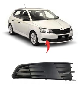 Skoda Fabia 2015-2019 Sağ Tampon Kapagı 6V0807368
