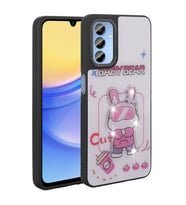 Samsung Galaxy A15 Uyumlu Kılıf Parlayan Kabartmalı İkonik Figürlü Zore Amas Silikon Kapak