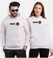 Tshirthane Pozitif Negatif Sevgili Kombinleri Kapüşonlu Kombini (Tek Ürün Fiyatıdır.)
