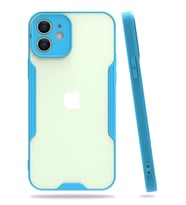 Newface Apple iPhone 12 Kılıf Platin Silikon - Mavi