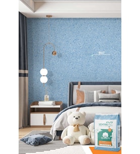 Ventrawall - Mavi Pamuk Boya ve Duvar Kaplaması - B07 - 5 KG-16,5m²