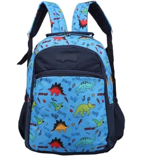Kids Erkek Mavi Dinazor Model Kalemlikli Beslenmeli Set Sırt Çantası