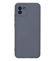 Newface Samsung Galaxy A03 Kılıf Nano içi Kadife Silikon - Gri