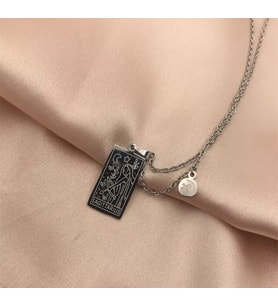 Kişiye Özel 925 Ayar Gümüş Yay Burcu Tarot Kolye