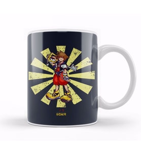 Sora Retro Japanese Kingdom Hearts Kupa Bardak Porselen