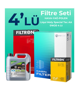 Filtron Opel Insignia 1.5 Turbo Filtre Bakım Seti Liqui Moly Motor Yağlı (2017-2023) 4 Lü