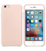 Apple iPhone 6S Plus Altı Açık Liquit Lansman Silikon Toz Pembe