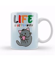 Funny Cat Lover Gifts For   Men Kids Kupa Bardak Porselen