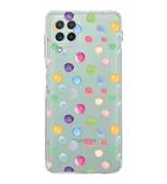 PrintiFy Samsung Galaxy A22 ile Uyumlu Water Color 6  Kamera Korumalı Şeffaf  Kılıf