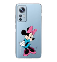 Xiaomi Mi 12 Uyumlu Kamera Korumalı Kapak Minnie Mouse Tasarımlı Şeffaf Silikon Kılıf