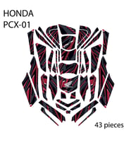 Grippatch - HONDA PCX-125 (2025) ile Uyumlu 43 Parça Tank Pad Seti GC40-K-S