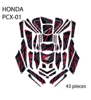 Grippatch - HONDA PCX-125 (2025) ile Uyumlu 43 Parça Tank Pad Seti GC40-K-S