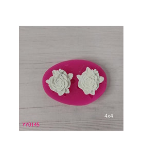 YY0145 Gül Üzerinde Yusufçuk İkili Silikon Kalıp