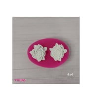 YY0145 Gül Üzerinde Yusufçuk İkili Silikon Kalıp