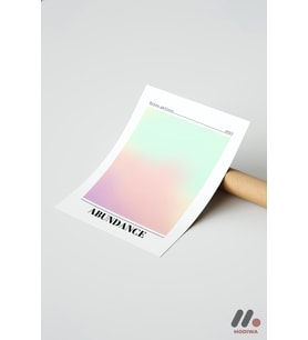 Abundance Aura Posteri, Çerçevesiz Yüksek Kalite Duvar Afişi - Kişiye Özel Hediye