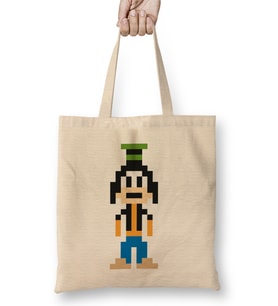 Goofy Pixel Character Bez Çanta Uzun Saplı