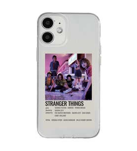 Iphone 12 Uyumlu Stranger Things Minimalist Poster Desenli Şeffaf Telefon Kılıfı