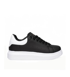 M2S Siyah-Beyaz Qun Unisex Sneaker (Siyah - Beyaz)