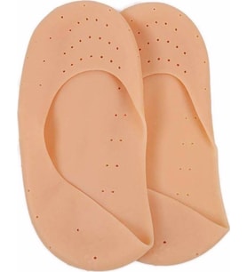 Ergonomik Silikon Patik Ten Rengi Topuk Çatlak Çorabı Silikon Patik Çorap Ayak G