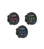 Mini Dijital Voltmetre, 7-30V, Yeşil LED, Elektronik Ölçüm Cihazı