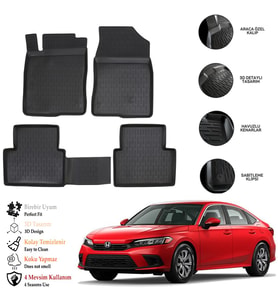 Honda Cıvıc (Fe1) 2025 3D Havuzlu Paspas OTL