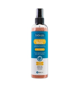 MCG  Bidoze Besleyici Onarıcı Yoğun Saç Bakım Serumu 250 ML  Argan Keratin Biotin Kolajen Zengin İçerikli  Kabarma Önleyici & Isı Koruyucu