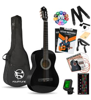 Fourtune Luca C-180BK Siyah Klasik Gitar Seti 4/4 Sap Ayarlı
