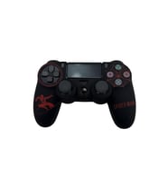 PS4 DualShock Joystick Koruyucu Örümcek Desenli Silikon Kılıf (Siyah-Kırmızı)