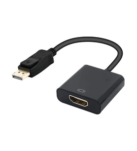 Plentiful Display HDMI Çevirici Kablo Displayport To HDMI Display In HDMI Out Dp HDMI Display Erkek HDMI Dişi (Siyah)