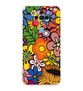 PrintiFy Tecno Camon 16 ile Uyumlu 1mm Slim Fit Retro Renkler 2 Baskılı Şeffaf  Kılıf