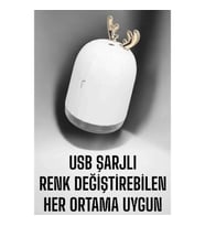 Mey İthalat® Aromaterapi Hava Temizleyici Buhar Makinesi Taşınabilir Şarjlı