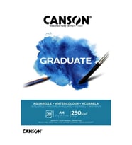 Canson Graduate Suluboya Defteri 250gr A4 20 Yaprak (Beyaz)