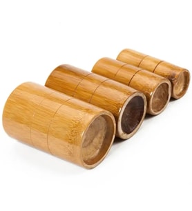 Bambu Masaj Kupa Seti Selülit Masaj Kupası 4'lü Set