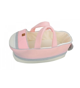 Sema Bebe Sema Baby Portbebe Yenidoğan Bebek Yatağı - Ekru/Pembe (Standart)