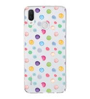 PrintiFy Huawei P Smart Plus ile Uyumlu 1mm Slim Fit Water Color 6 Baskılı Şeffaf  Kılıf