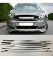 Ford Courier Ön Panjur Kromu Nikelaj 6 Parça 2014-2017 Arası