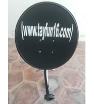 Siyah 70 cm Full HD 4K Uydu Çanak Anteni-Antrasit