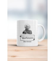 Albert Einstein Fiziğimle Gündeme Gelmek Istemiyorum Esprili Kupa Bardak