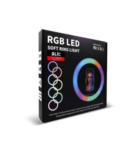 33cm RGB LED Selfie Işığı ve Tripod, Ayarlanabilir, Kompakt ve Şık