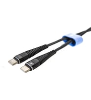 Shaza Type-C To Type-C Pd 5A 100 W Örgülü Hızlı Şarj ve Data Kablosu 1 Metre