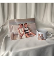 Kişiye özel puzzle ve Kişiye Özel Fotoğraflı porselen fincan, arkadaş, sevgili, eş ( Karikatür fotoğraflı ) 2 Li Takım (Beyaz)