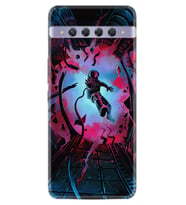 TCL 10 Plus Kılıf Silikon Desen Astronot Attack 1702